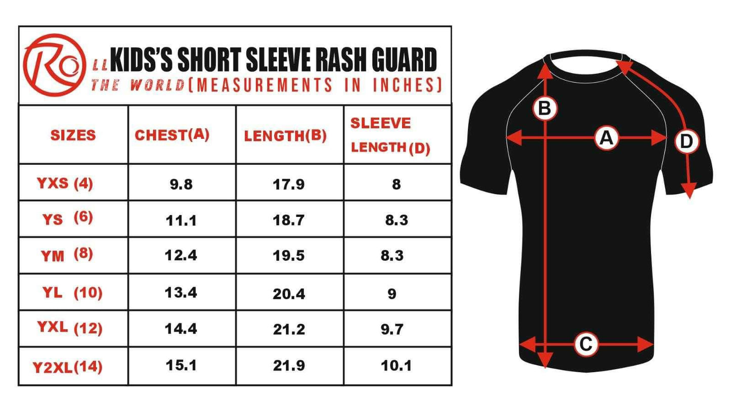 Youth RTW Rash Guard #009 - Classic Black and Yella
