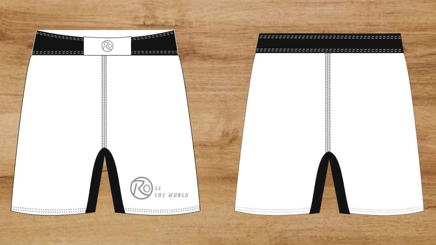 Men's White Fight Shorts #002